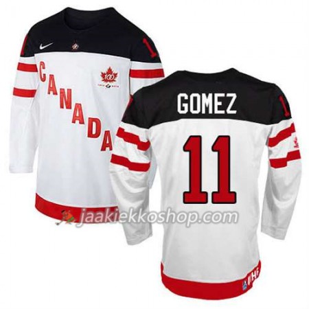 Lapsille NHL Premier Kanada Team Pelipaita Scott Gomez #11 100th Anniversary Valkoinen Paita