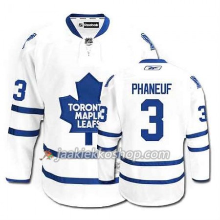 Reebok Miehille NHL Toronto Maple Leafs Pelipaita Dion Phaneuf #3 Vieras Valkoinen