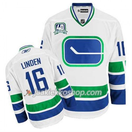 Reebok Miehille NHL Vancouver Canucks Pelipaita Trevor Linden #16 Kolmas Valkoinen