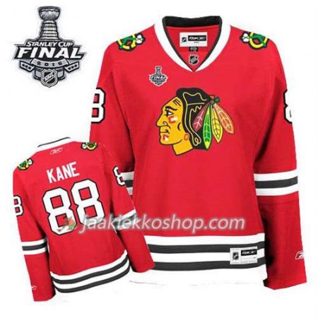 Reebok Nainen NHL Chicago Blackhawks Pelipaita Patrick Kane #88 Koti Punainen 2015 Stanley Cup