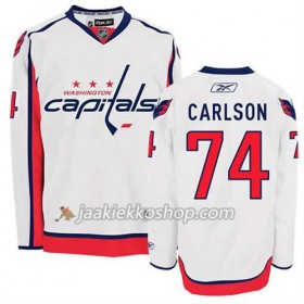 Reebok Miehille NHL Washington Capitals Pelipaita John Carlson #74 Vieras Valkoinen