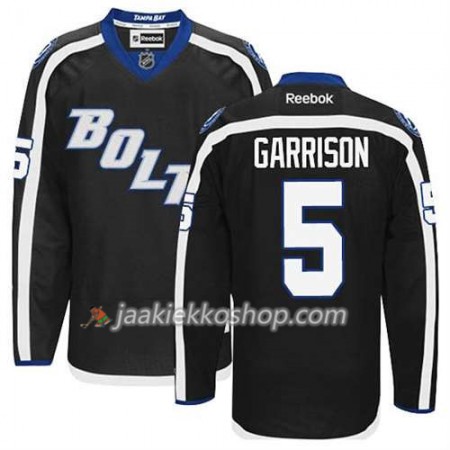 Reebok Miehille NHL Tampa Bay Lightning Pelipaita Jason Garrison #5 Kolmas Musta