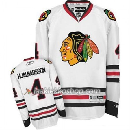 Reebok Nainen NHL Chicago Blackhawks Pelipaita Niklas Hjalmarsson 4 Valkoinen Vieras