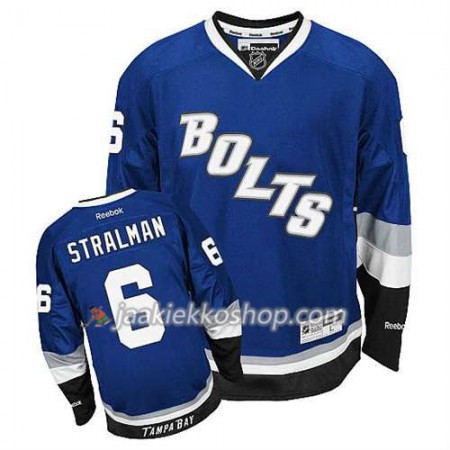 Reebok Miehille NHL Tampa Bay Lightning Pelipaita Anton Stralman #6 Kolmas Sininen
