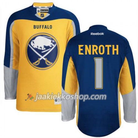 Reebok Miehille NHL Buffalo Sabres Pelipaita Jhonas EnPunainenh #1 Uusi Kolmas Kulta