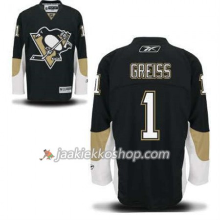 Reebok Miehille NHL Pittsburgh Penguins Pelipaita Thomas Greiss 1 Musta Koti