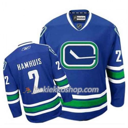 Reebok Miehille NHL Vancouver Canucks Pelipaita Dan Hamhuis #2 Kolmas Sininen