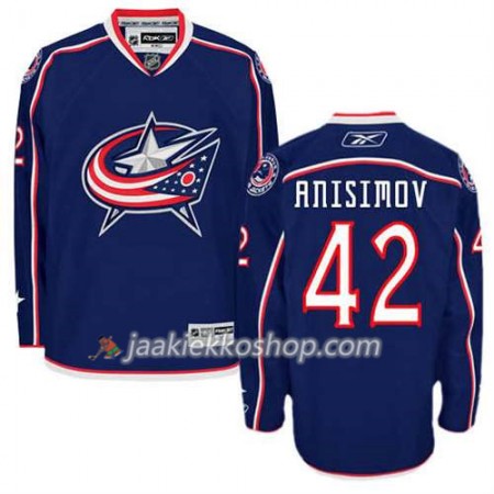 Reebok Miehille NHL Columbus Blue Jackets Pelipaita Artem Anisimov #42 Koti Sininen