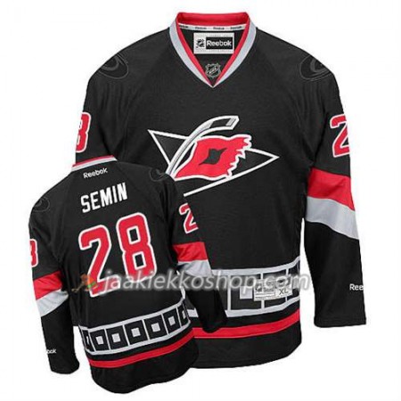 Reebok Miehille NHL Carolina Hurricanes Pelipaita Alexander Semin #28 Kolmas Musta