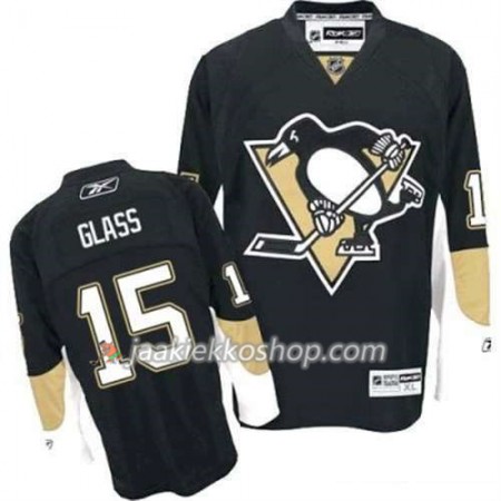 Reebok Miehille NHL Pittsburgh Penguins Pelipaita Tanner Glass 15 Musta Koti