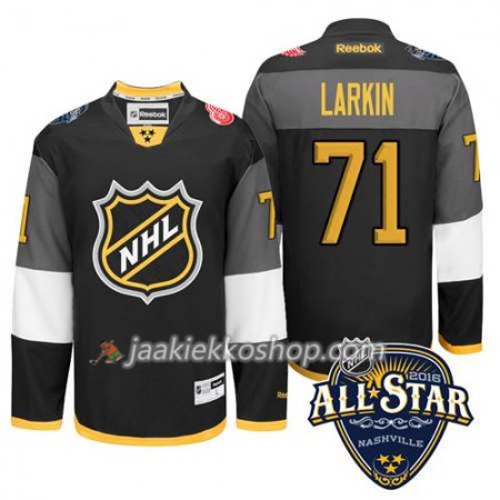 2016 All Star NHL Premier-Detroit Red Wings Pelipaita Dylan Larkin #71 Musta Paita