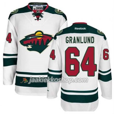 Reebok Miehille NHL Minnesota Wild Pelipaita Mikael Granlund #64 Vieras Valkoinen