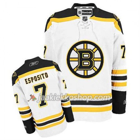 Reebok Miehille NHL Boston Bruins Pelipaita Phil Esposito #7 Vieras Valkoinen Reebok Miehille NHL Boston Bruins Pelipaita Phil Esposito #7 Vieras Valkoinen