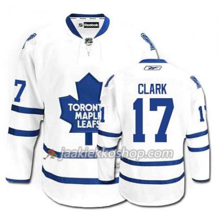 Reebok Miehille NHL Toronto Maple Leafs Pelipaita Wendel Clark #17 Vieras Valkoinen