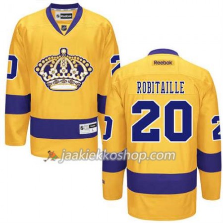 Reebok Miehille NHL Los Angeles Kings Pelipaita Luc Robitaille #20 Kolmas Kulta
