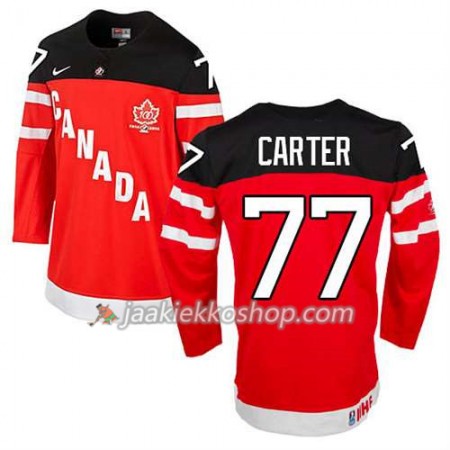 Reebok Miehille NHL Premier Kanada Team Pelipaita Jeff Carter #77 100th Anniversary Punainen Paita