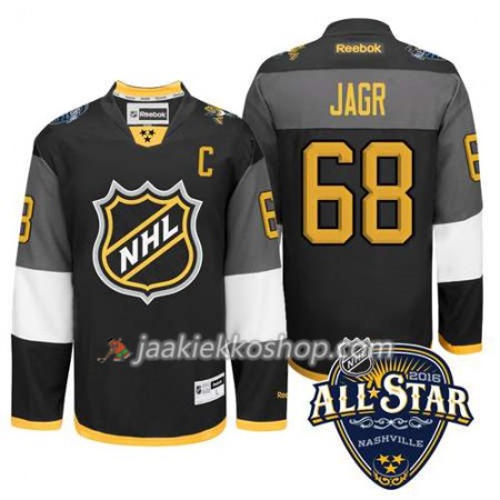 2016 All Star NHL Premier-Florida Panthers Pelipaita Jaromir Jagr #68 Musta Paita