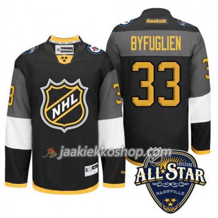 2016 All Star NHL Premier-Winnipeg Jets Pelipaita Dustin Byfuglien #33 Musta Paita
