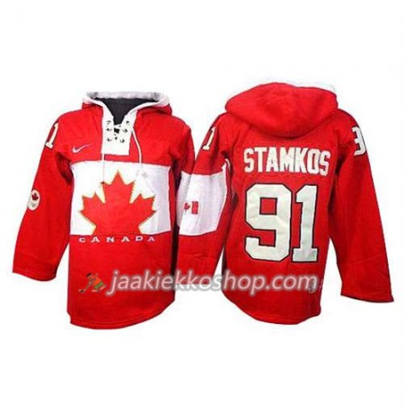 Lapsille NHL Premier Kanada Team Pelipaita Steven Stamkos #91 Premier Olympic Punainen Paita