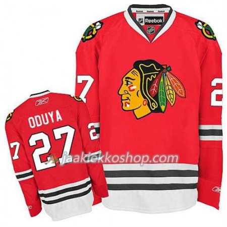 Lapsille NHL Chicago Blackhawks Pelipaita Johnny Oduya #27 Premier Koti Punainen