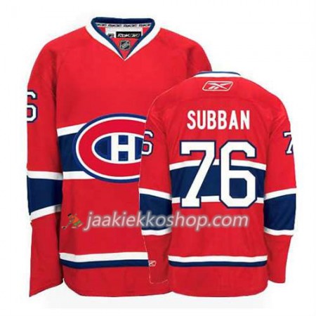 Reebok Miehille NHL Montreal Canadiens Pelipaita P.K Subban #76 Koti Punainen