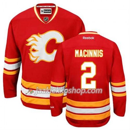Reebok Miehille NHL Calgary Flames Pelipaita Al MacInnis #2 Kolmas Punainen