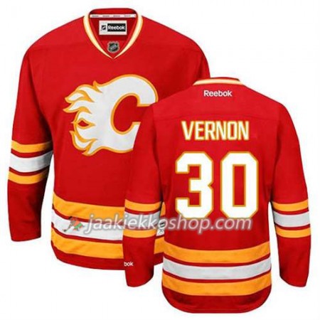 Reebok Miehille NHL Calgary Flames Pelipaita Mike Vernon #30 Punainen