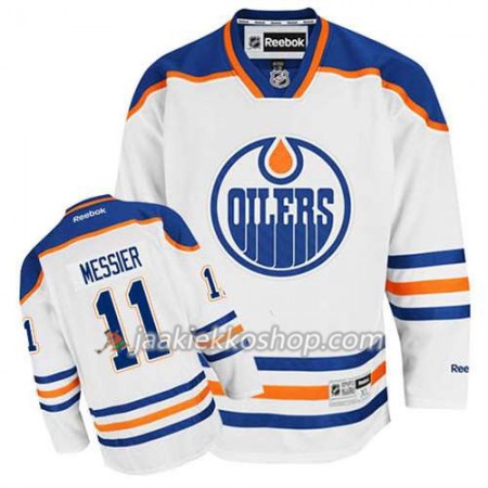 Reebok Miehille NHL Edmonton Oilers Pelipaita Mark Messier #11 Vieras Valkoinen Reebok Miehille NHL Edmonton Oilers Pelipaita Mark Messier #11 Vieras Valkoinen