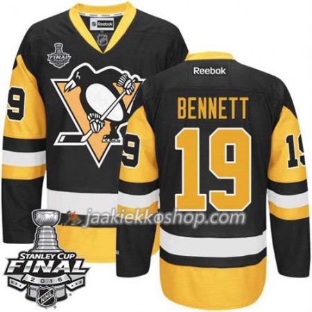 Reebok NHL Pittsburgh Penguins Pelipaita Beau Bennett #19 Musta Kolmas 2016 Stanley Cup Reebok NHL Pittsburgh Penguins Pelipaita Beau Bennett #19 Musta Kolmas 2016 Stanley Cup