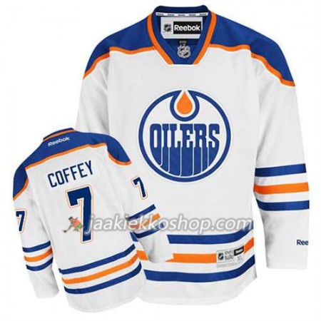 Reebok Miehille NHL Edmonton Oilers Pelipaita Paul Coffey #7 Vieras Valkoinen