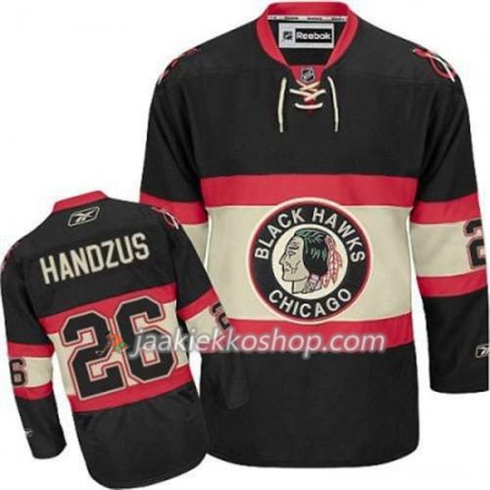 Reebok Nainen NHL Chicago Blackhawks Pelipaita Michal Handzus 26 Musta Uusi Kolmas