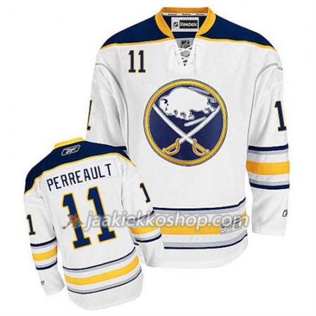 Reebok Miehille NHL Buffalo Sabres Pelipaita Gilbert Perreault #11 Vieras Valkoinen