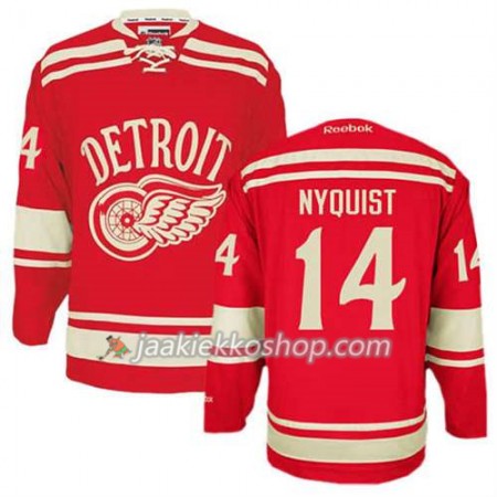 Reebok Miehille NHL Detroit Red Wings Pelipaita Gustav Nyquist #14 2014 Winter Classic Punainen