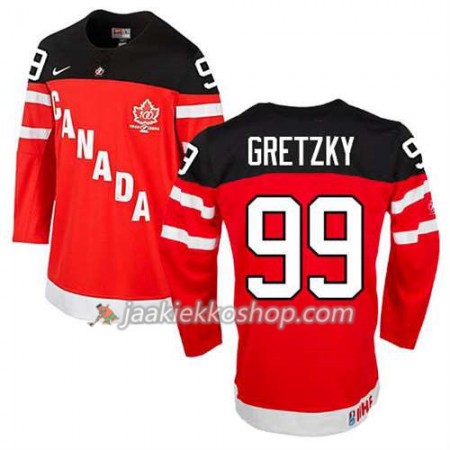 Lapsille NHL Premier Kanada Team Pelipaita Wayne Gretzky #99 100th Anniversary Punainen Paita