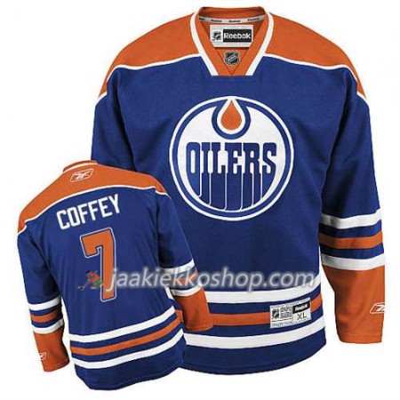 Reebok Miehille NHL Edmonton Oilers Pelipaita Paul Coffey #7 Koti Sininen