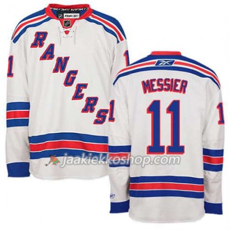 Reebok Miehille NHL New York Rangers Pelipaita Mark Messier #11 Vieras Valkoinen