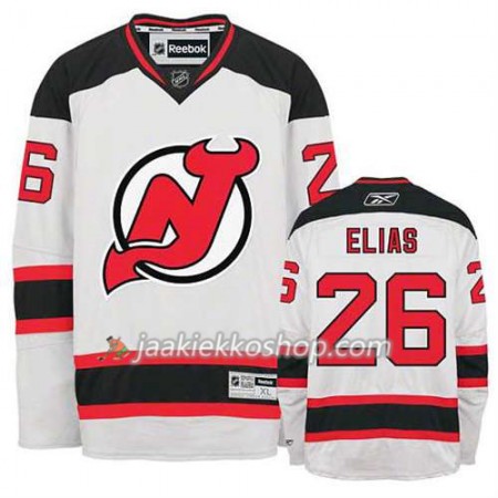 Reebok Miehille NHL New Jersey Devils Pelipaita Patrik Elias #26 Vieras Valkoinen