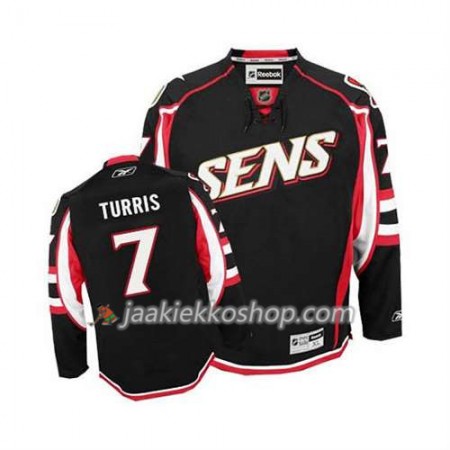 Reebok Miehille NHL Ottawa Senators Pelipaita Kyle Turris #7 Kolmas Musta