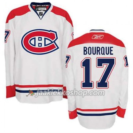 Reebok Miehille NHL Montreal Canadiens Pelipaita Rene Bourque #17 Vieras Valkoinen