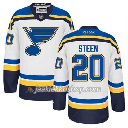 Reebok Miehille NHL St. Louis Blues Pelipaita Alexander Steen #20 Vieras Valkoinen