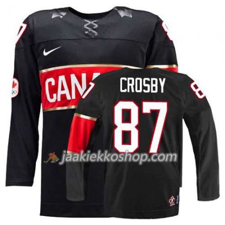 Reebok Nainen NHL Premier Kanada Team Pelipaita Sidney Crosby #87 Kolmas Musta Paita