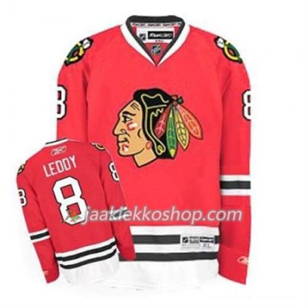 Reebok Miehille NHL Chicago Blackhawks Pelipaita Nick Leddy 8 Punainen Koti