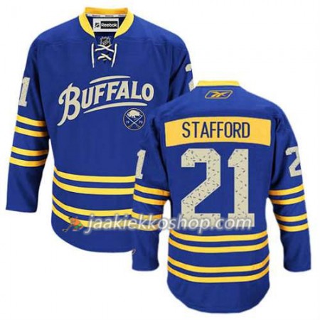 Reebok Miehille NHL Buffalo Sabres Pelipaita Drew Stafford #21 Kolmas Sininen