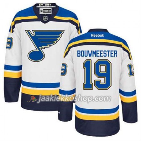 Reebok Miehille NHL St. Louis Blues Pelipaita Jay Bouwmeester #19 Vieras Valkoinen