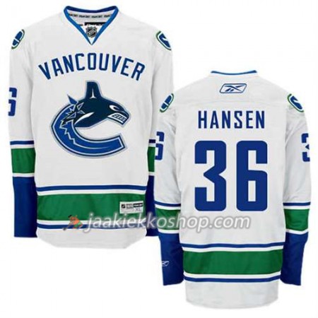 Reebok Miehille NHL Vancouver Canucks Pelipaita Jannik Hansen #36 Vieras Valkoinen