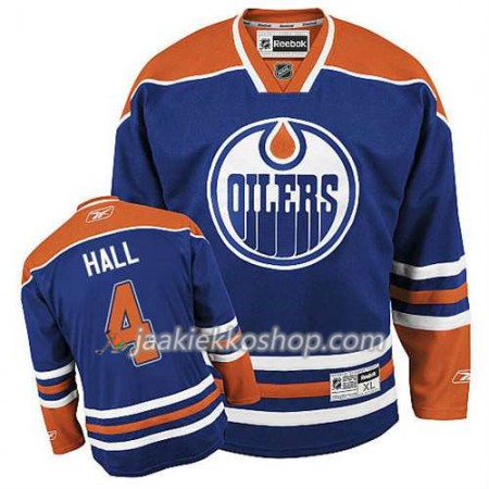 Reebok Miehille NHL Edmonton Oilers Pelipaita Taylor Hall #4 Koti Sininen