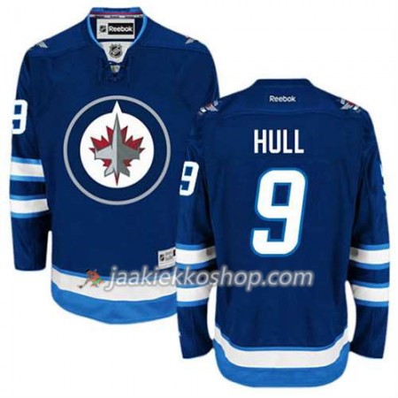 Reebok Miehille NHL Winnipeg Jets Pelipaita Bobby Hull #9 Koti Sininen