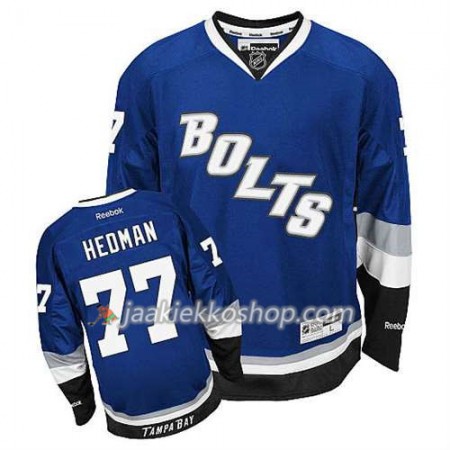 Reebok Miehille NHL Tampa Bay Lightning Pelipaita Victor Hedman #77 Kolmas Sininen
