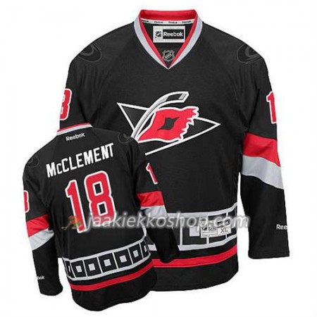 Reebok Miehille NHL Carolina Hurricanes Pelipaita Jay McClement #18 Kolmas Musta