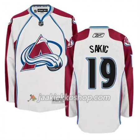 Reebok Miehille NHL Colorado Avalanche Pelipaita Joe Sakic #19 Vieras Valkoinen